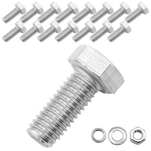 유스툴 스텐 육각 볼트 나사 너트 와셔 포함 서스 304, 1팩, 12mm, M5