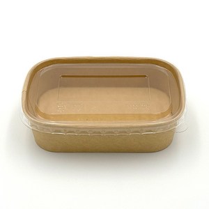 크라프트 사각용기 세트 580ml, 1개, 100세트