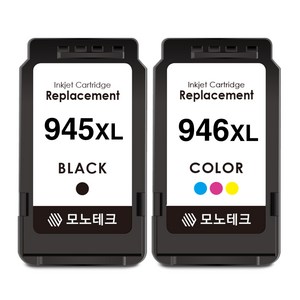 모노테크 캐논 호환잉크 대용량 세트 PG-945 CL-946 XL MG 3090, 검정+컬러, 1세트