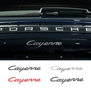 포르쉐 호환 Cayenne 카이엔 엠블럼, 레드, .