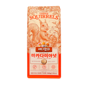 정품 세다람쥐 통 마카다미아 대용량 견과류 너트 싼즈송슈, 1개, 100g