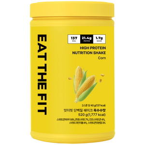 잇더핏 단백질 쉐이크 대용량(옥수수맛), 520g, 1개