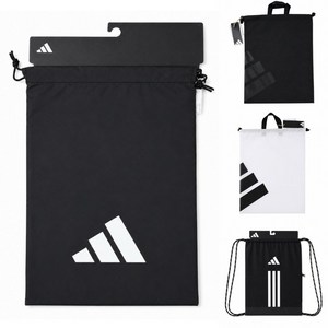 아디다스 EP System Style SACK Shoes Bag 헬스 운동 러닝 슈즈백 신발 보조 가방 주머니, 1개, black