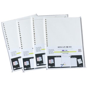 (한국연필)프리미엄 고급 내지 A4 B5, 80매, 2개, A4방안5mm