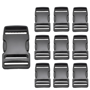 효림무역 플라스틱 버클 20mm, 10개, 블랙