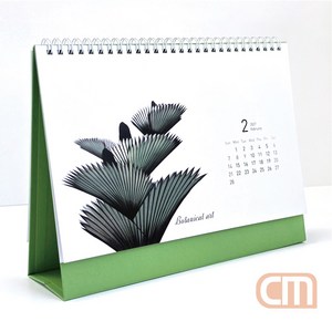27년 스칸디나비안 보태니컬아트 탁상용 달력 데스크 캘린더, 1개, 단일