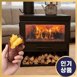 성진공업 가정용 화목난로 주물난로 실내 거실 벽난로 장작 캠핑, WBH-500