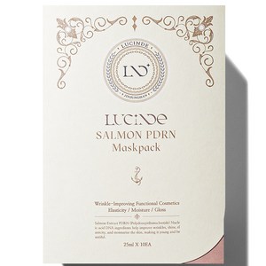 뤼산드 연어 PDRN 콜라겐 히알루론산 탄력 보습 주름 수분 마스크팩 25ml, 1개, 10개입