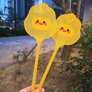 지아빵 귀여운 병아리 미니 손잡이 파리채 모기채 10P, 옐로우