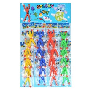 (20개 1세트)스파이더맨놀이 (1탄) (옐로우5p+블루5p+레드5p+그린5p) 스파이더찐득이 (20ea 한판) 벽타기 끈끈이스파이더맨