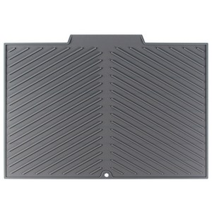 히어블 실리콘 물빠짐 식기건조 매트, 1개, 그레이
