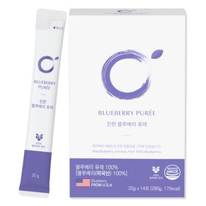 제스티지 진한 블루베리 퓨레 14p, 1개, 280g