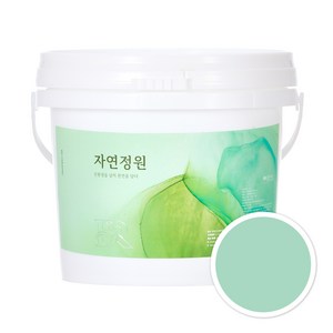 자연정원 친환경 셀프 벽지 규조토 황토 베란다 가구 결로방지 수성페인트, BR030시폼그린, 5kg, 1개