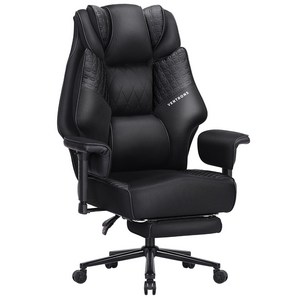 벤트론스 침대형 리클라이너 특대형 중역 pc방 게이밍 컴퓨터 메쉬 의자, 블랙