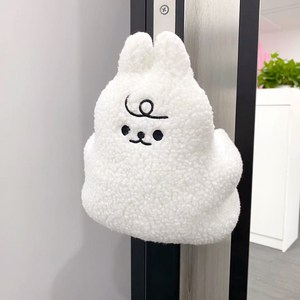 살림다담 문닫힘 문쾅 방지 인형 손끼임방지 도어 쿠션 도어스토퍼, 강아지화이트, 1개
