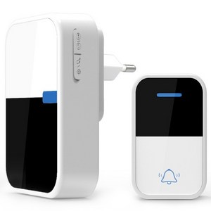 스피세프 무선 초인종 방수 긴 거리 도어벨, WHITE, 1개