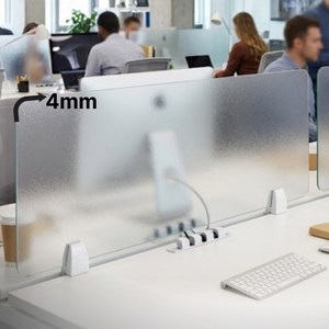 DEUNDEUN 반투명 사무실 책상 식당 공간분리 파티션 튼튼한 4m두께, 반투명600x300mm