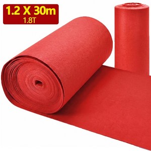 레드카펫 행사용 부직포 롤카펫 가로 120cm 웨딩 오픈식 축제 바닥매트, 1개, 레드 1.2m X 30 m