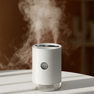 돌아라 이중 분사 가습 무선 충전식 초음파 가습기 무드등 무소음 800ml, 흰색, 화이트, Y01