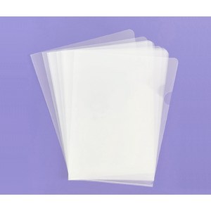 [삼영PP] A4 반 투명 L홀더 L자파일, 0.2T, 50매