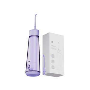 Plexigo H1 구강세정기 무선 물치실 280ml 대용량 물통 잇몸케어 휴대용 구강세척기, 자주색