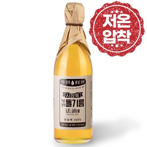 시장쏙 저온압착 들기름, 350ml, 1개