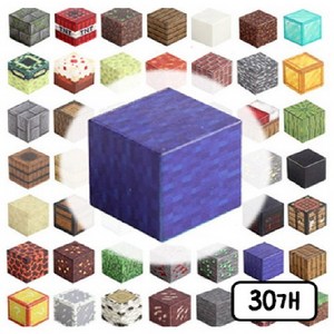 창의력 DIY 자석 큐브 블럭 마그네틱 블럭, B055, 30개