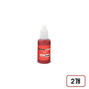 불변스탬프 리필잉크 28ml, 2개, (적/M312348)