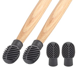 드럼스틱 헤드 보호 캡 음소거 커버 소음방지 연습용, 4개, 블랙