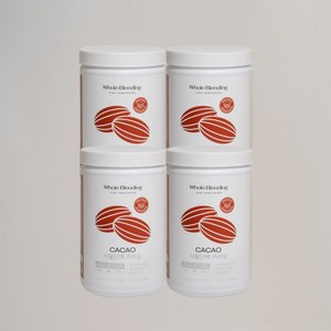 [홀블렌딩 식물단백 카카오] 약사가 만든 비건인증 Non-GMO 단백질23g 특허 식물성 완두콩 효소 단백질쉐이크 630g 홀블랜딩 2주분, 4개
