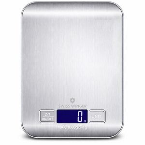 가정용 디지털 전자저울 스테인리스 주방저울, js-010, 화이트, 1kg