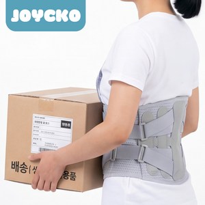 허리보호대 허리복대 이중 압박 얇은 운동 데일이 남녀공용, 그레이, 1개