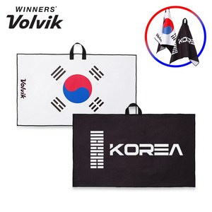볼빅 골프 볼타올 국가대표 코리아 에디션 골프공 수건 클리너, 화이트, 1개