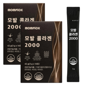 맘픽 모발 콜라겐 식약청인증 모발콜라겐, 2개, 14회분