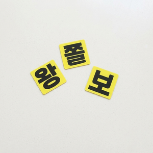 DMmade 초보운전 자석 차량용 스티커 포토 맞춤 제작 선물 귀여운 자동차 초보운전자 표시 마그넷, 미니자석-왕+쫄+보, 1개