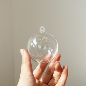 투명 아크릴 볼 플라스틱 캡슐 장식 DIY 소품, 4개, 8cm