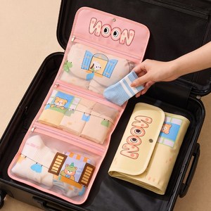 [1+1] 루시아이 폴딩포켓 3단 여행용 파우치 2colors, 1세트, 2개입