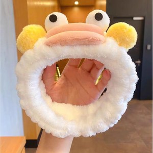 귀여운 힐링 세안밴드 캐릭터 헤어밴드 메이크업 세안 머리띠, 1개, 화이트