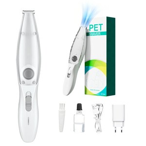 NUTRIVIO 흡입식 반려동물 이발기 미니 고양이 강아지미용 발바닥 바리깡, 1개, 화이트