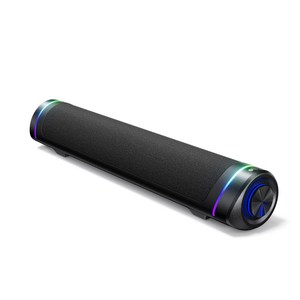 벤트론스 컴퓨터 스피커 USB 사운드바 블루투스 겸용 게이밍 RGB, Soundbar-1, 블랙