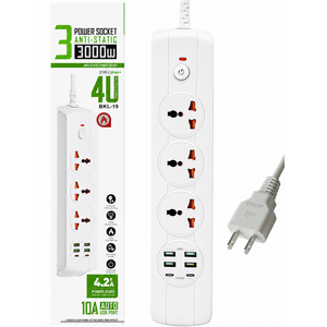 라이프디 110v Usb 멀티탭 3구 일본 미국 대만 해외 여행 멀티어댑터 220v 변환, 1개