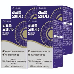 안국약품 리포좀 오메가 3 9g, 30정, 4개