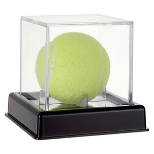 1개 투명 아크릴 골프공케이스 기념볼 보관 케이스 피규어 케이스 장식장 전시 진열대 DIY 보관함 10.5x10.5x10cm