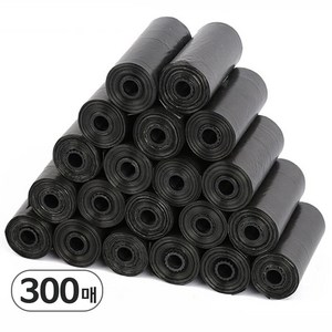 도그톡 반려동물 강아지 배변봉투 리필형, 20개, 15개입, 블랙