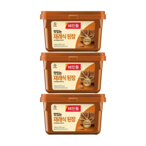 해찬들 맛있는 재래식 된장, 3kg, 3개