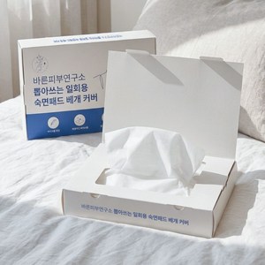 바른피부연구소 뽑아쓰는 일회용 숙면패드 베개커버