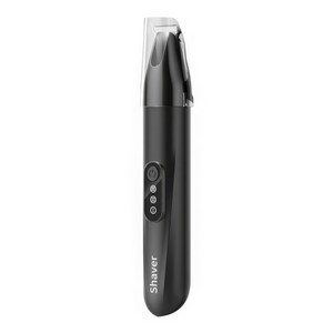 RUN기술 3단 반려동물 바리깡 미니 저소음 클리퍼 발바닥 LED, 1개, 블랙