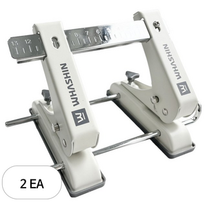 화신 2공 이동 펀치 PU-421, 화이트, 2개