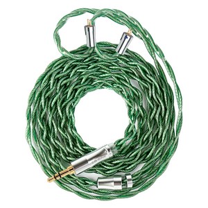 Keephifi KBEAR 청강선 실버 도금 고순도 구리 HiFi 이어폰 업그레이드 케이블 For KZ TRN TANGZU 수월우, 3.5MM, 2PIN, 1개