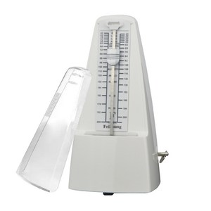 태엽 메트로놈 화이트 종소리 아날로그 피아노연습 박자기, 1개